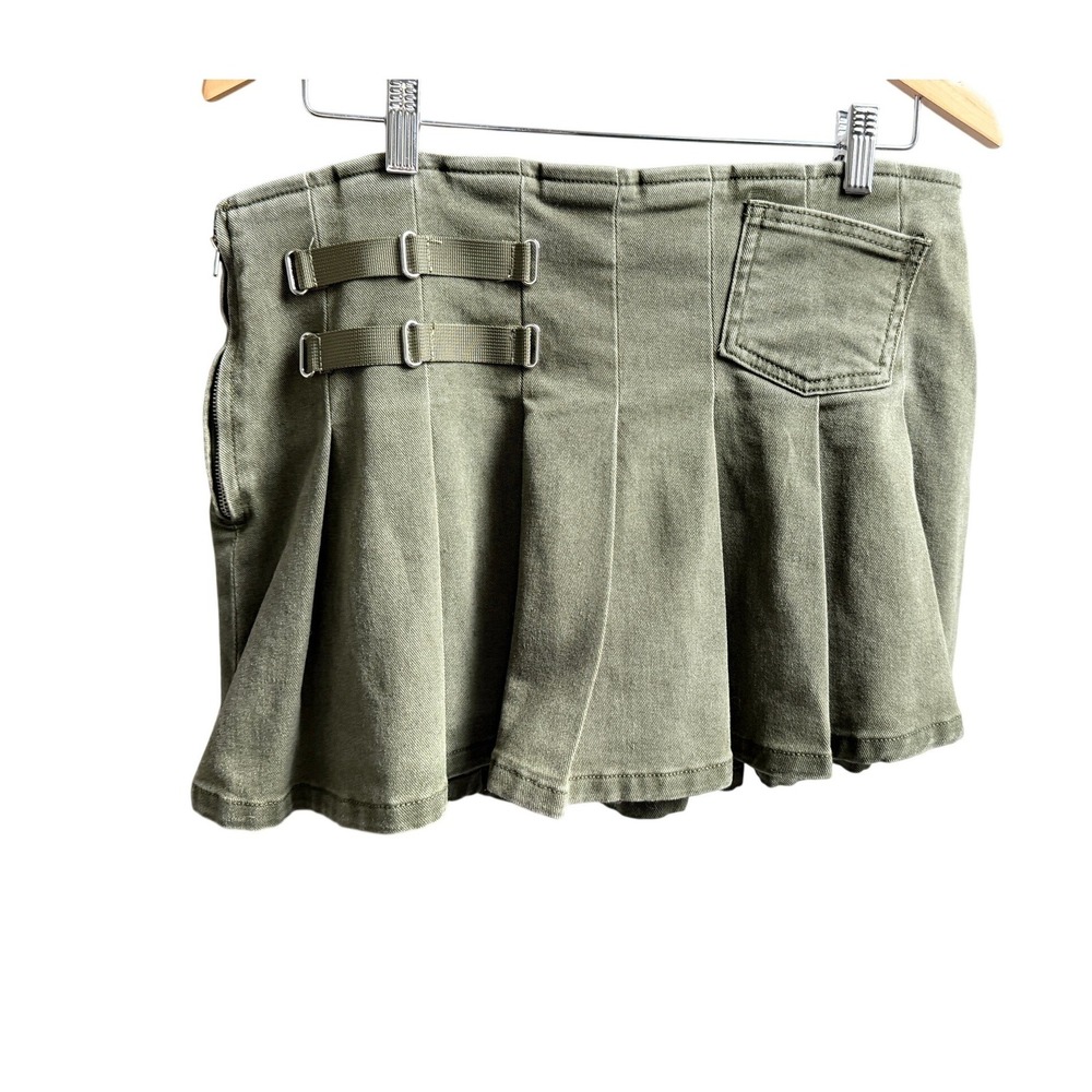Akira Pleated Micro Pleated Skirt Utility Cargo Streetwear Y2K Grunge Punk XL